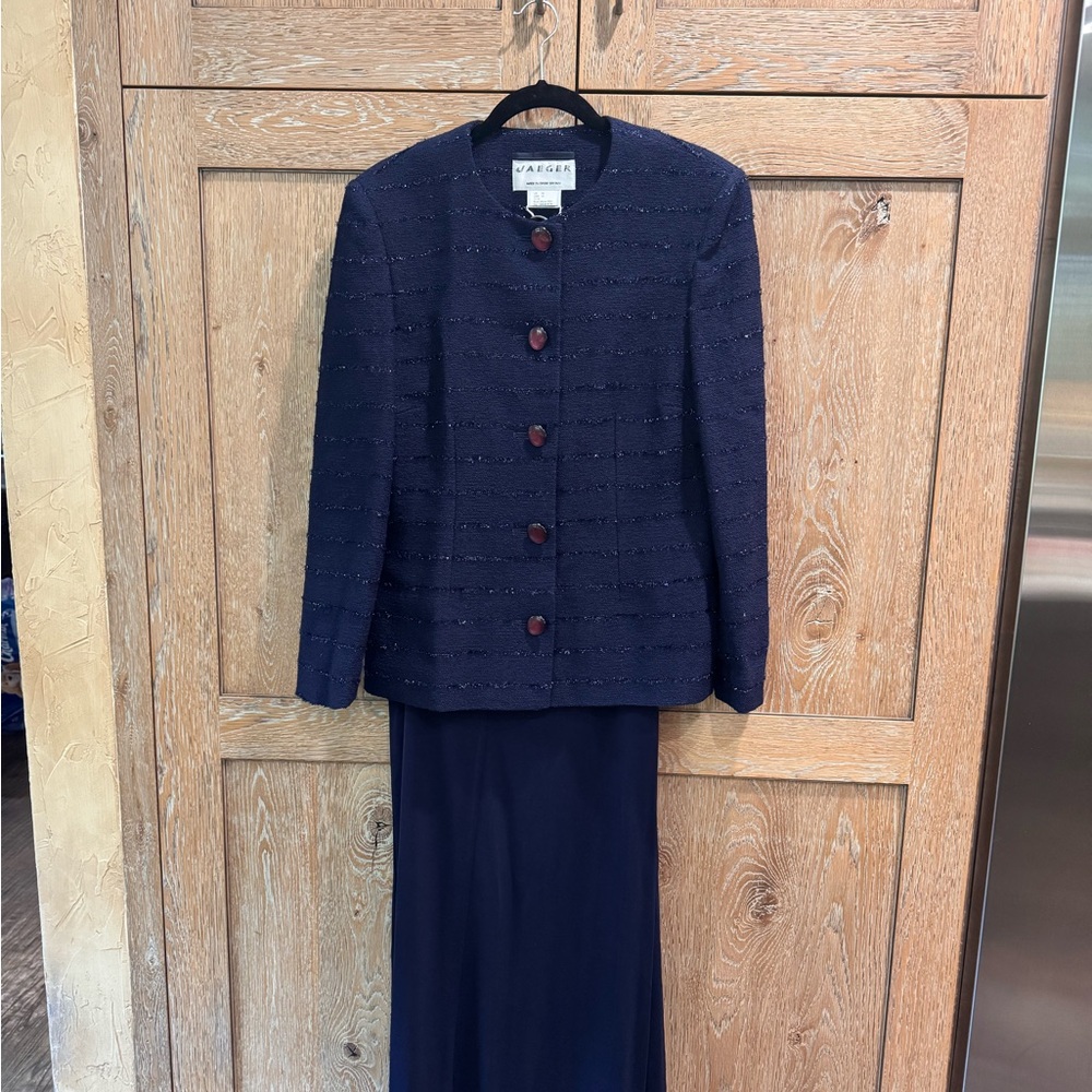 Jaeger Suit Jacket & Full-Length Skirt Set – NWT NAVY